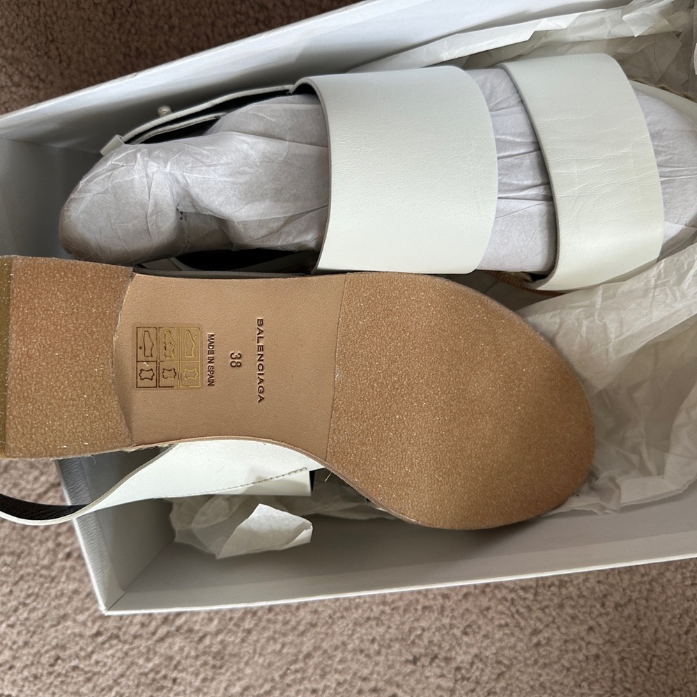 White Espadrille Sandals - Picture 4 of 6